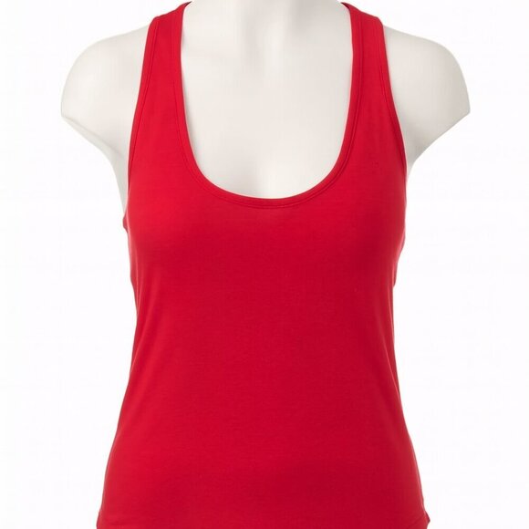 ForeFair Tops - ForeFair Red Sleeveless Draped Tank Top Size XS Like New